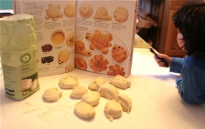 Baker Jacques studying the recipe