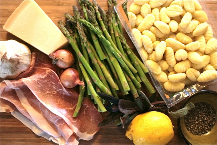 Eat Your Veg | Gnocchi with Asparagus & Prosciutto Ingredients