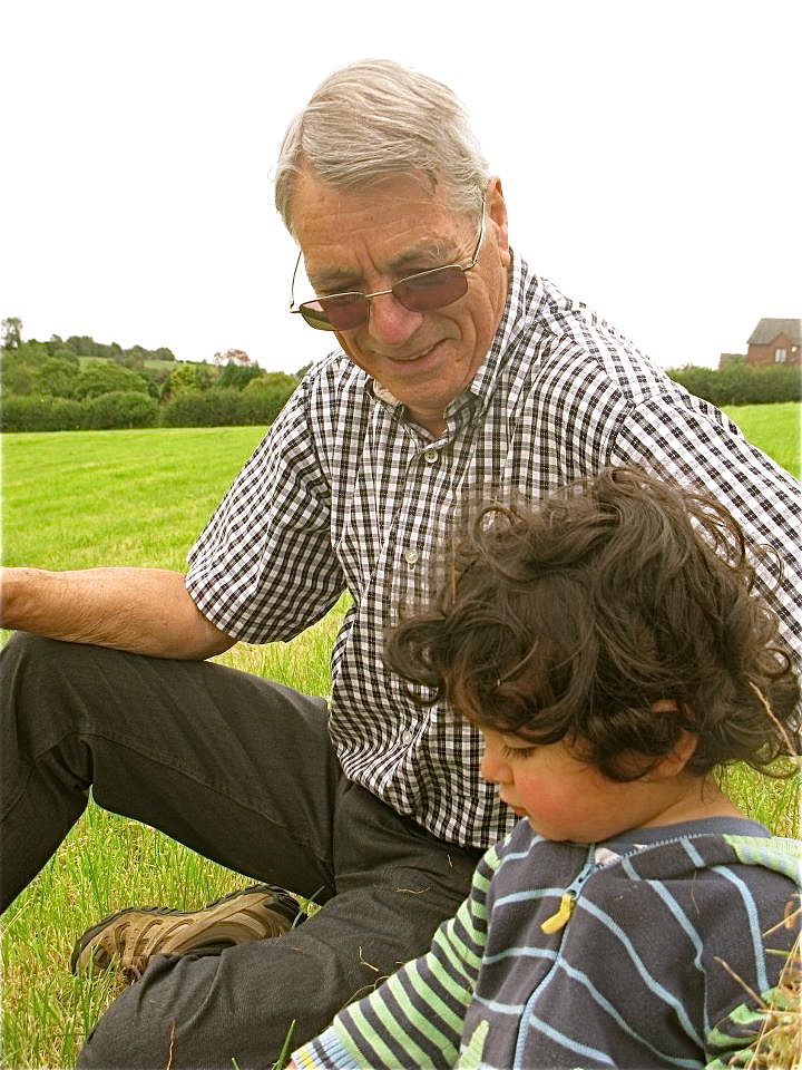 Jacques with his Grandpa