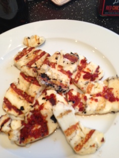 Griddled or Barbecued Halloumi with Chilli