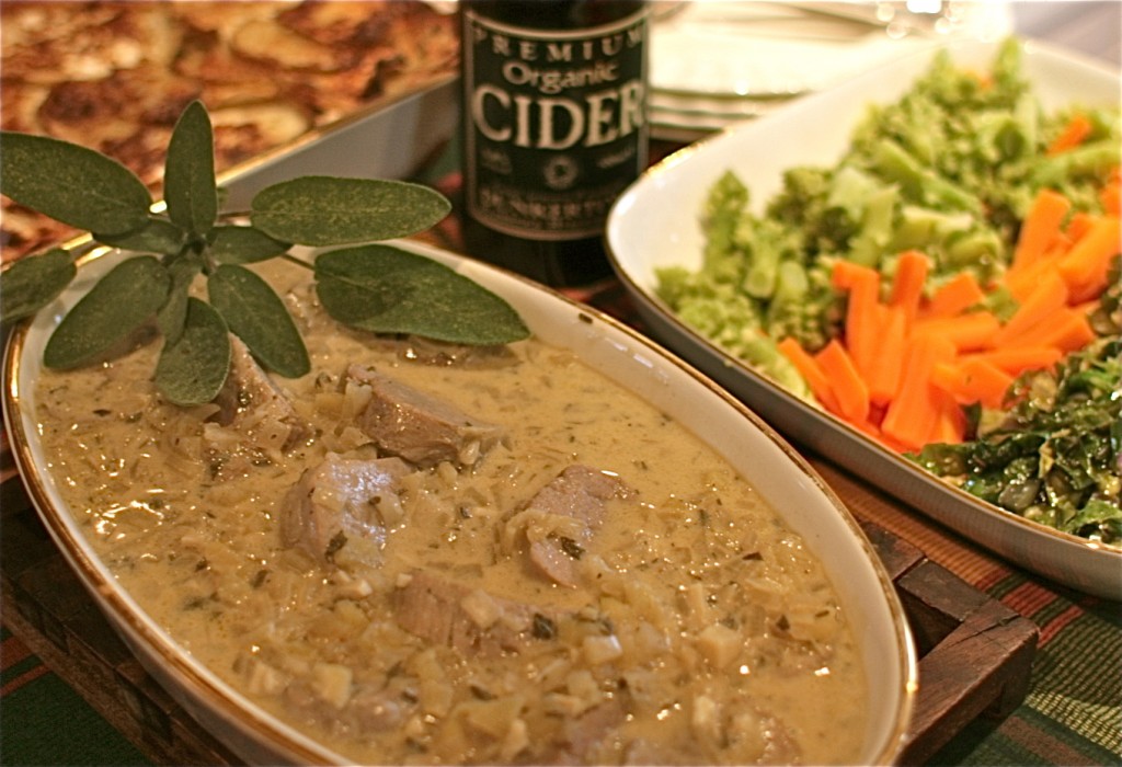 Pork Medallions in an Apple & Cider Sauce